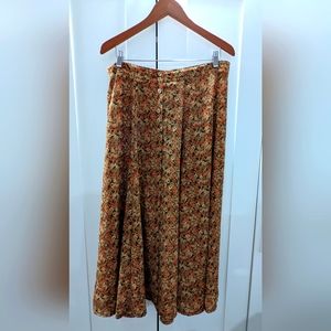Vintage Express floral maxi skirt